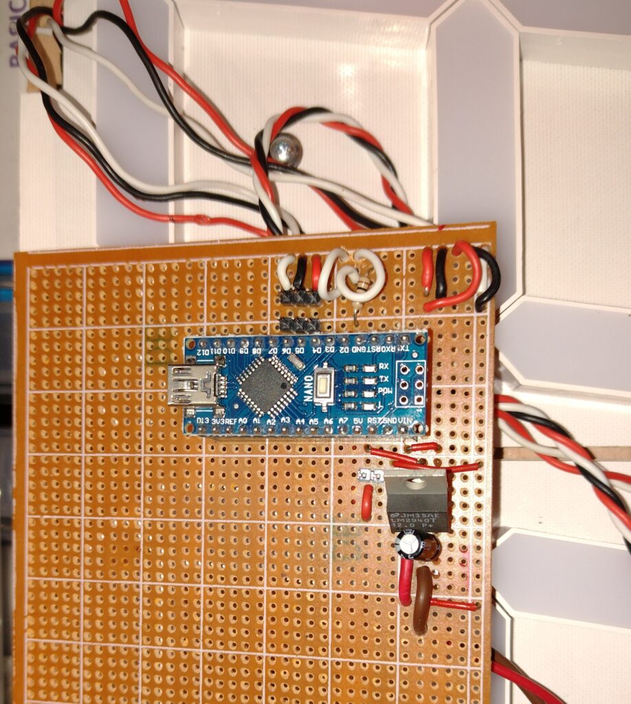 Model car speedometer - showing circuit board